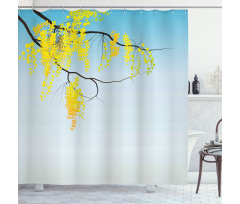 Flowers Bud Blossom Artwork Shower Curtain