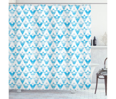 Geometric Shape Triangle Shower Curtain