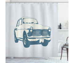 Vintage Old Custom Car Shower Curtain