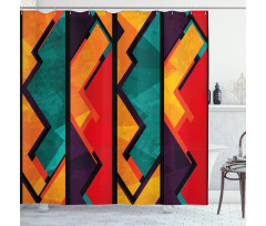 Geometric Modern Design Shower Curtain