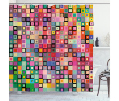 Modern Colored Design Shower Curtain