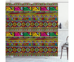 Colorful Borders Shower Curtain