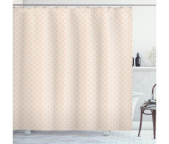 Shabby Flower Motifs Shower Curtain