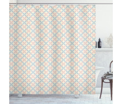 Pastel Color Motifs Shower Curtain