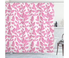 Big Pink Petals Shower Curtain