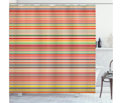 Horizontal Stripes Shower Curtain