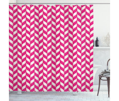 Vibrant Wavy Lines Shower Curtain