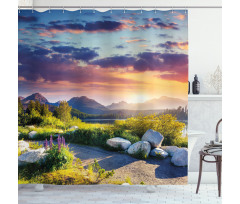 Idyllic Sky Europe Park Shower Curtain