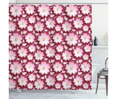 Petal of Japanese Cherry Shower Curtain