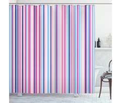 Colored Stripes Lines Shower Curtain