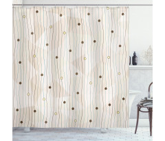 Swirls Pattern Circles Shower Curtain