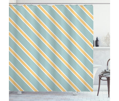 Bold Thin Stripes Shower Curtain
