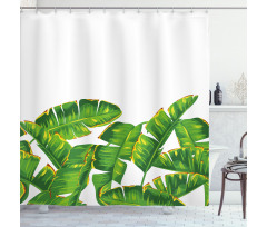 Vibrant Tropical Foliage Shower Curtain