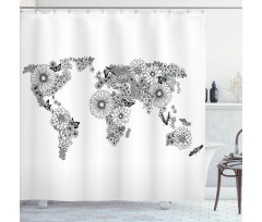 Butterfly Petals Shower Curtain