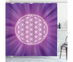 Overlap Circles Shower Curtain