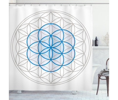 Oval Knot Shower Curtain