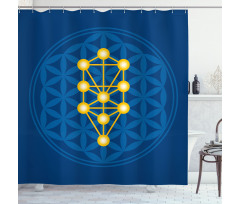 Flower of Life Pattern Shower Curtain