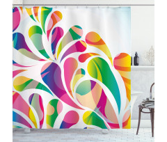 Leaf Shape Vivid Forms Shower Curtain