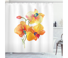 Orchid Petal Wild Exotic Shower Curtain