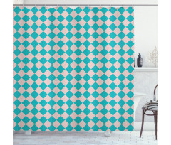 Retro Classical Tile Shower Curtain