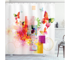 Natural Flowers Shower Curtain