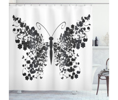 Wings Animal Design Shower Curtain