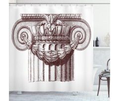 Antique Column Roman Shower Curtain