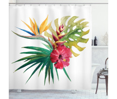 Wild Tropical Orchid Shower Curtain