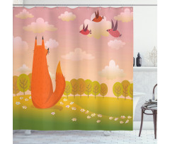 Animal Fox Wildlife Shower Curtain