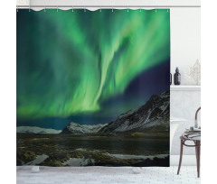 Polaris Mountain Shower Curtain