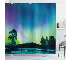 Lake Forest Woods Shower Curtain