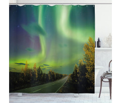 Nordic Rays of Sun Shower Curtain