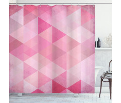 Abstract Vintage Triangles Shower Curtain