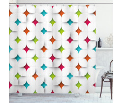 Modern Graphic Mosaic Shower Curtain