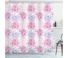 Romantic Floral Design Shower Curtain