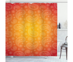 Ombre Floral Shower Curtain