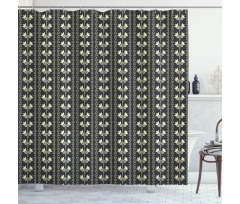 Spring Flowers Leaf Shower Curtain