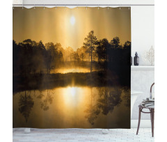 Idyllic Sunrise Morning Shower Curtain