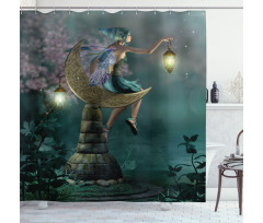 Little Pixie Lantern Shower Curtain