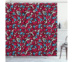 Crosses Hearts Moons Shower Curtain