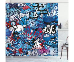 Graffiti Street Art Shower Curtain