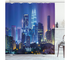 Cityscape Kuala Shower Curtain