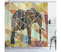 Mosaic Animal Shower Curtain