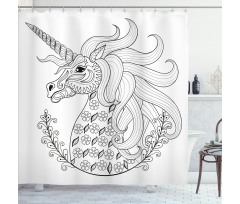 Fantasy Unicorn Shower Curtain