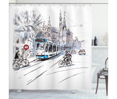 Amsterdam Cityscape Shower Curtain