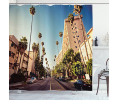 Beverly Hills Street View Shower Curtain