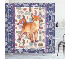 Cats Composition Shower Curtain