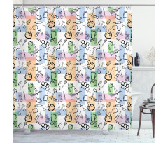 Kitchen Stuff Cuisine Shower Curtain