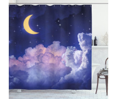 Stars in the Night Cosmic Shower Curtain
