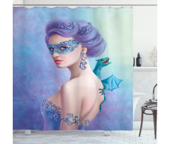 Fantasy Snow Queen Shower Curtain